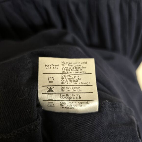 Demylee Women's XS Navy Blue Short Sleeve V-Neck Maxi Dress 100% Cotton - Picture 7 of 12